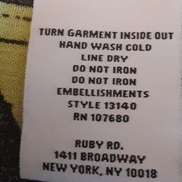 RUBY RD/CRINKLE RAYON BLOUSE/MEDIUM - Picture 10 of 10